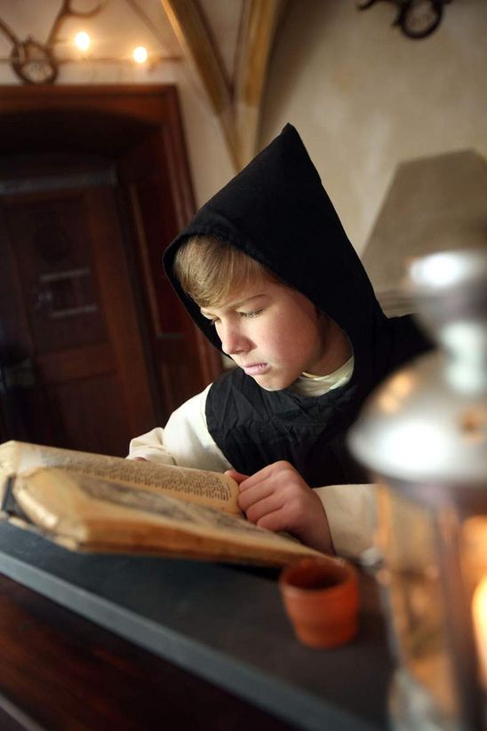 Bebenhausen Monastery, child dressed up as a monk