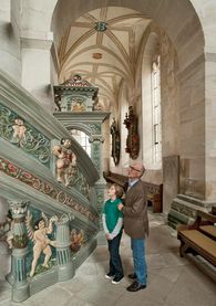 Bebenhausen Monastery and Palace, visitors; photo: Staatliche Schlösser und Gärten Baden-Württemberg, Niels Schubert