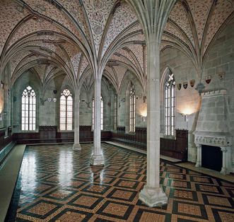 Blick ins Sommerrefektorium von Kloster Bebenhausen